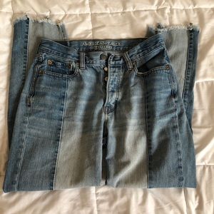 American Eagle two tone jeans